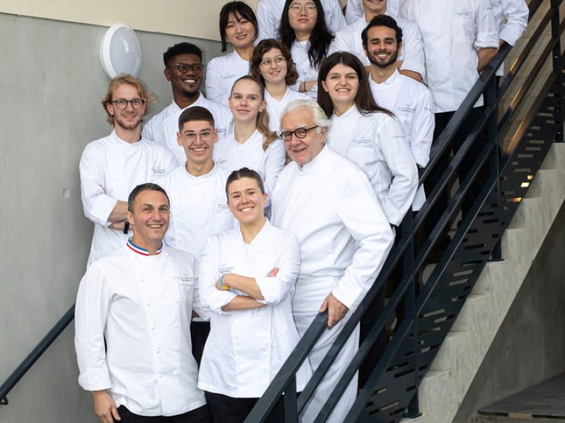 Alain Ducasse with Students